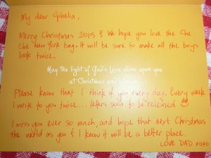 Your Xmas card Bella...