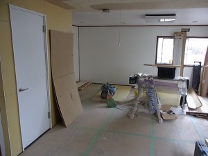 Living area taking shape