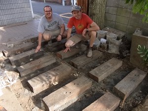 Laying the sleepers with Big Tim